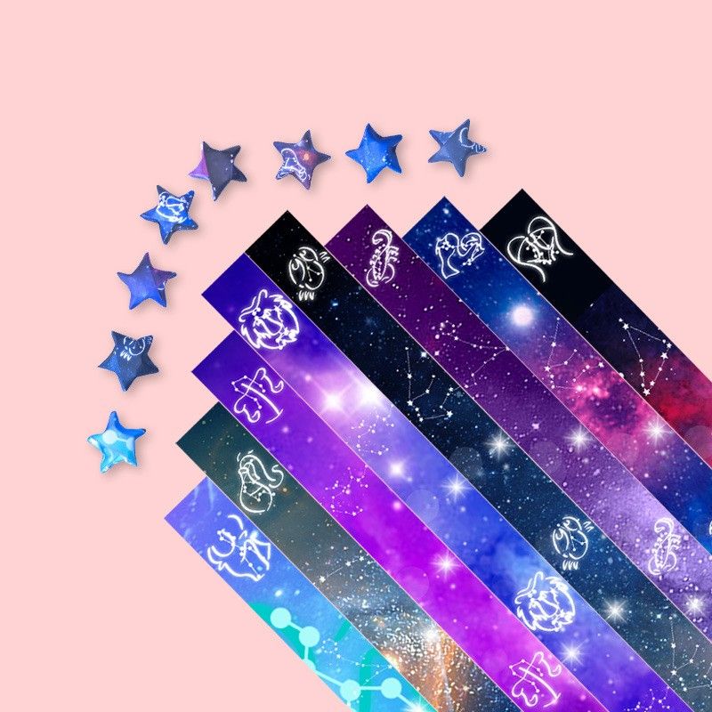 540枚 星用 折り紙 可愛い柄 ウサギ 星の折り紙 ラッキースター ペーパー 28模様　ラッキースター紙 折り紙 装飾 ペーパー