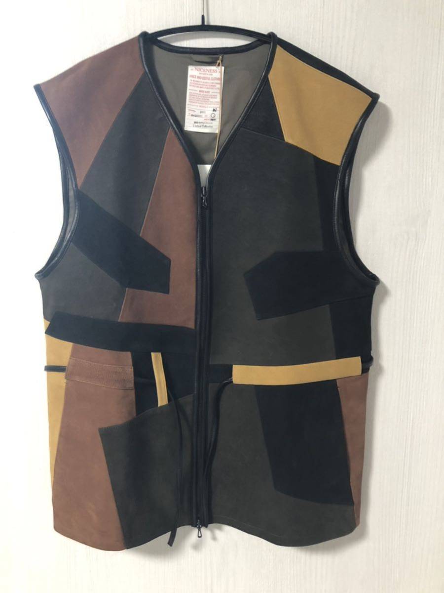 23SS NICENESS ナイスネス レザーベスト マイルスベスト DAVE
