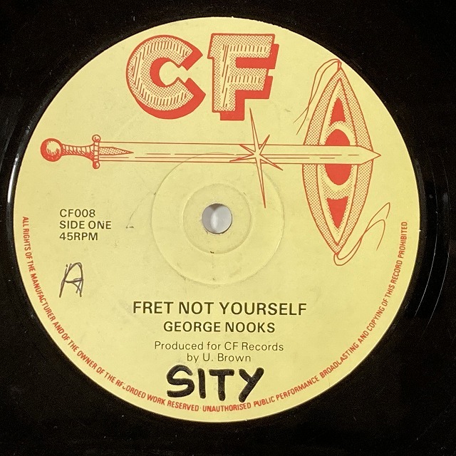 GEORGE NOOKS / FRET NOT YOURSELF (12インチシングル)の画像1