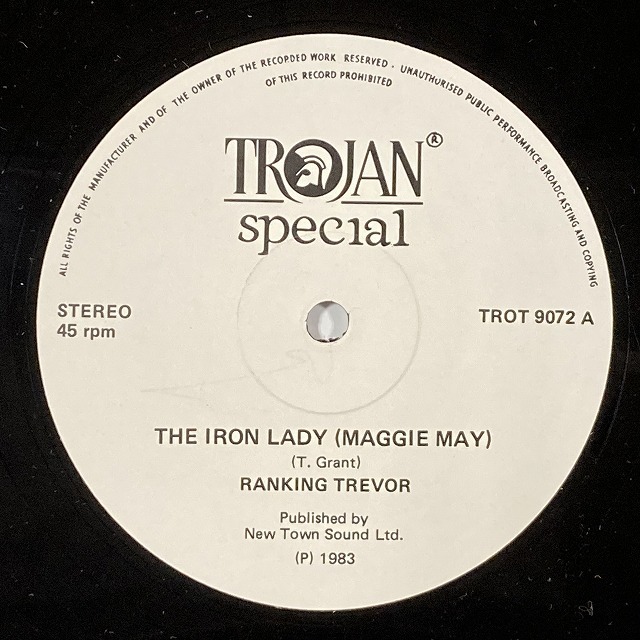 THE IRON LADY / RANKING TREVOR (12インチシングル)_画像1