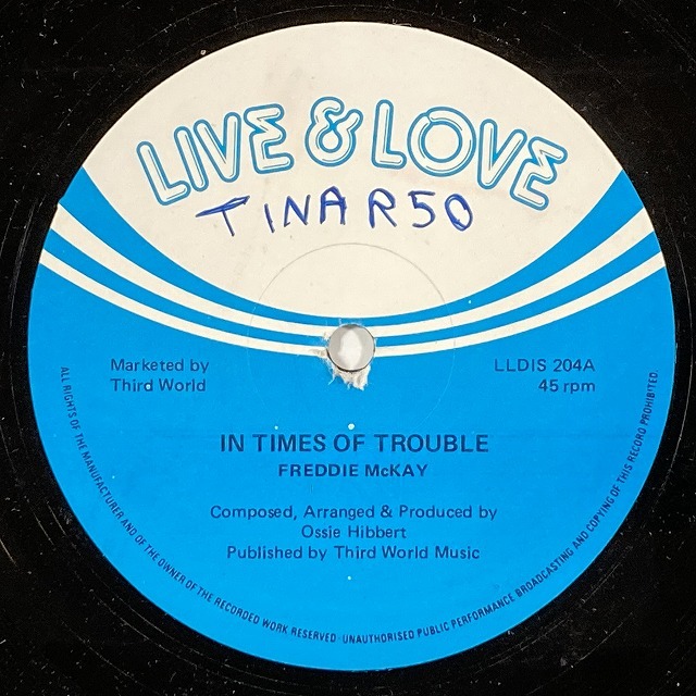 FREDDIE MCKAY / IN TIMES OF TROUBLE (12インチシングル)-