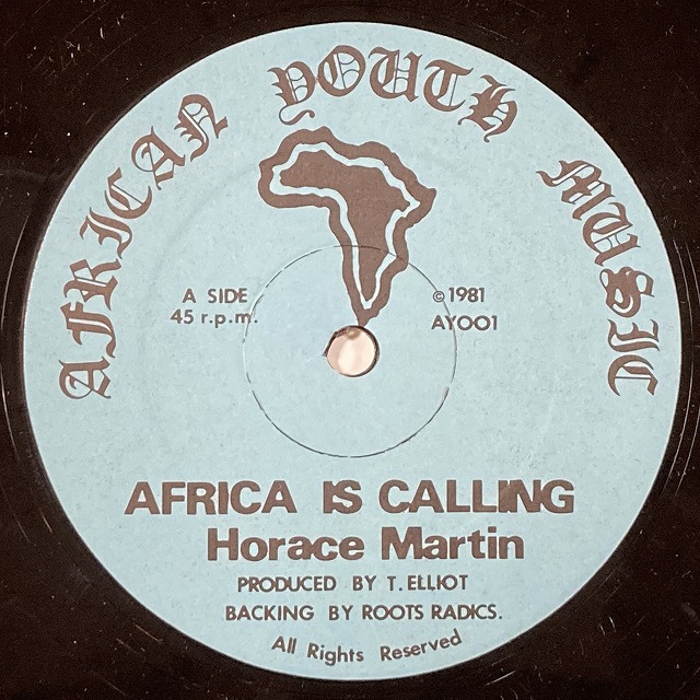 HORACE MARTIN / AFRICA IS CALLING (12インチシングル)