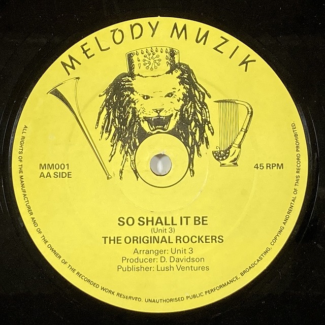 HUGHY ISSACHAR & THE ORIGINAL ROCKERS / THE ORIGINAL ROCKERS / MOUNTAIN ROCK / SO SHALL IT BE (12インチシングル)_画像2