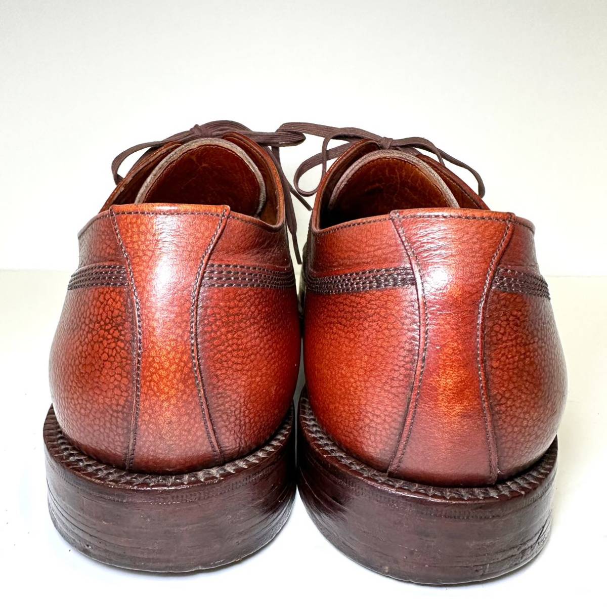 即決/希少/美品/BATA/ミント/60 70 年代相当/UK vintage/ダービーシューズ/サイズ/9.5/27.0cm/イギリス製/グレインレザー/ブラウン_画像5