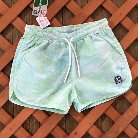 INHABITANT インハビタント 【Boat Womans Dry Shorts】 Green Ssize 正規品 吸汗速乾素材 ドライパンツ UVカット