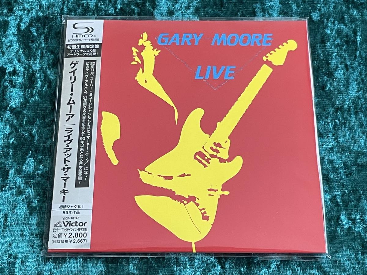 ★ゲイリー・ムーア★紙ジャケット★SHM-CD/初回生産限定盤★ライヴ・アット・ザ・マーキー★日本盤/帯付★GARY MOORE/LIVE AT THE MARQUEE_画像1