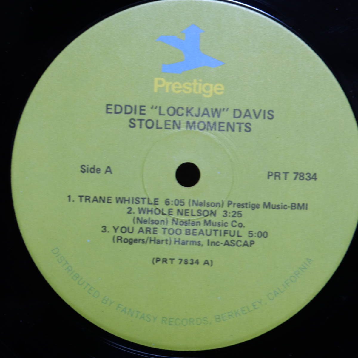 Prestige【 PRT-7834 : Stolen Moments 】The Eddie “Lockjaw” Davis Big Band_画像4