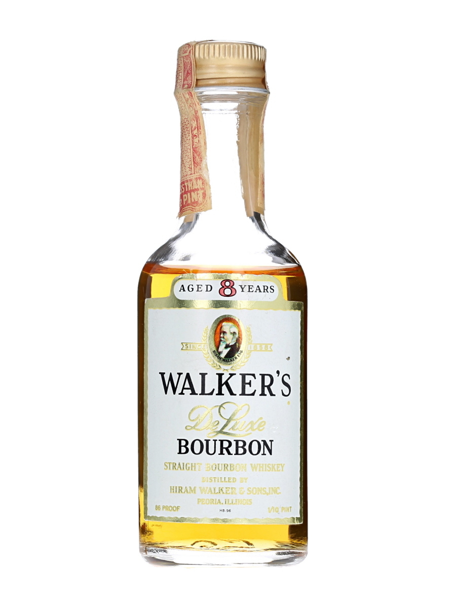 【ミニチュアボトル】ウォーカーズ デラックス 8年 バーボン ウイスキー 箱なし 48ml 43％　KBM1119_画像1