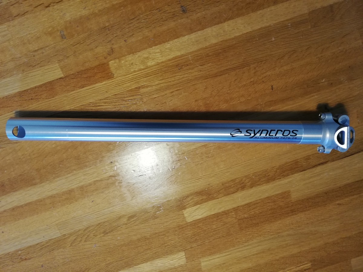最も完璧な syncros ヴィンテージ アルミシートポスト シルバー