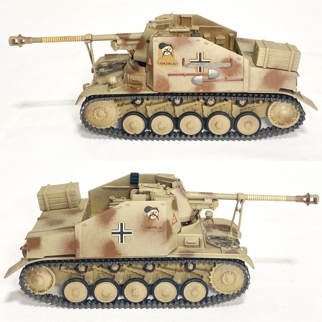 【プラモデル 完成品3点まとめ】タミヤ ドイツ軍 襲撃砲戦車ロンメル + 対戦車自走砲マーダーII + III号突撃砲G型 1/35 田宮模型 現状 F701_画像4