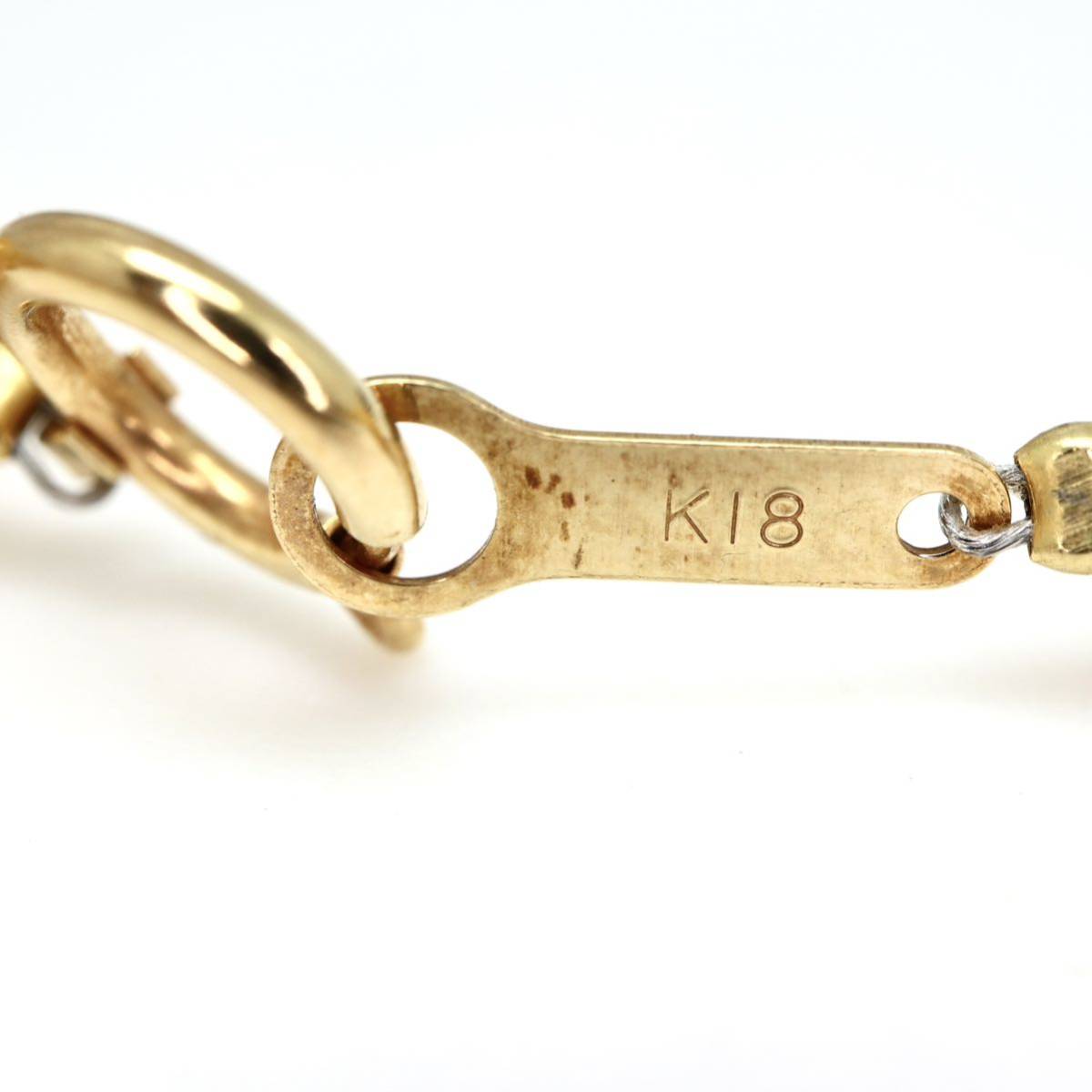◆K18 天然ロイヤルアンバーネックレス◆M 40.2g 61.0cm amber 本琥珀 こはく コハク necklace ジュエリー jewelry EB1_画像4