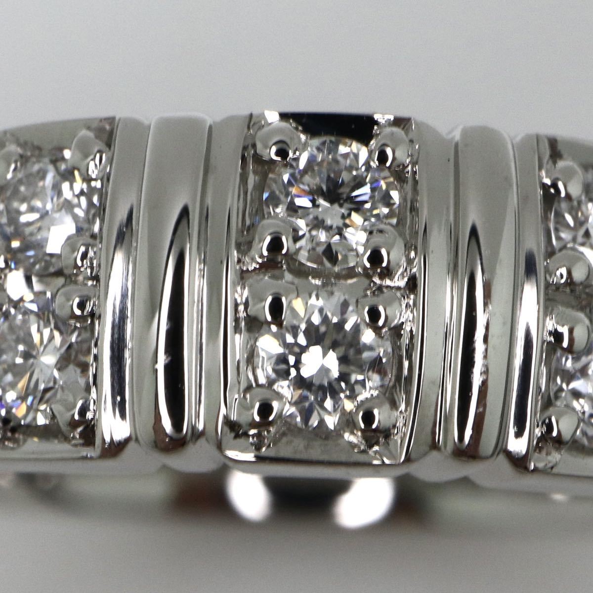 新品仕上げ済み!!Ambrose(アンブローズ)◆Pt900 天然ダイヤモンド リング◆M 7.4g 12号 0.30ct diamond ring 指輪 jewelry EC6_画像3