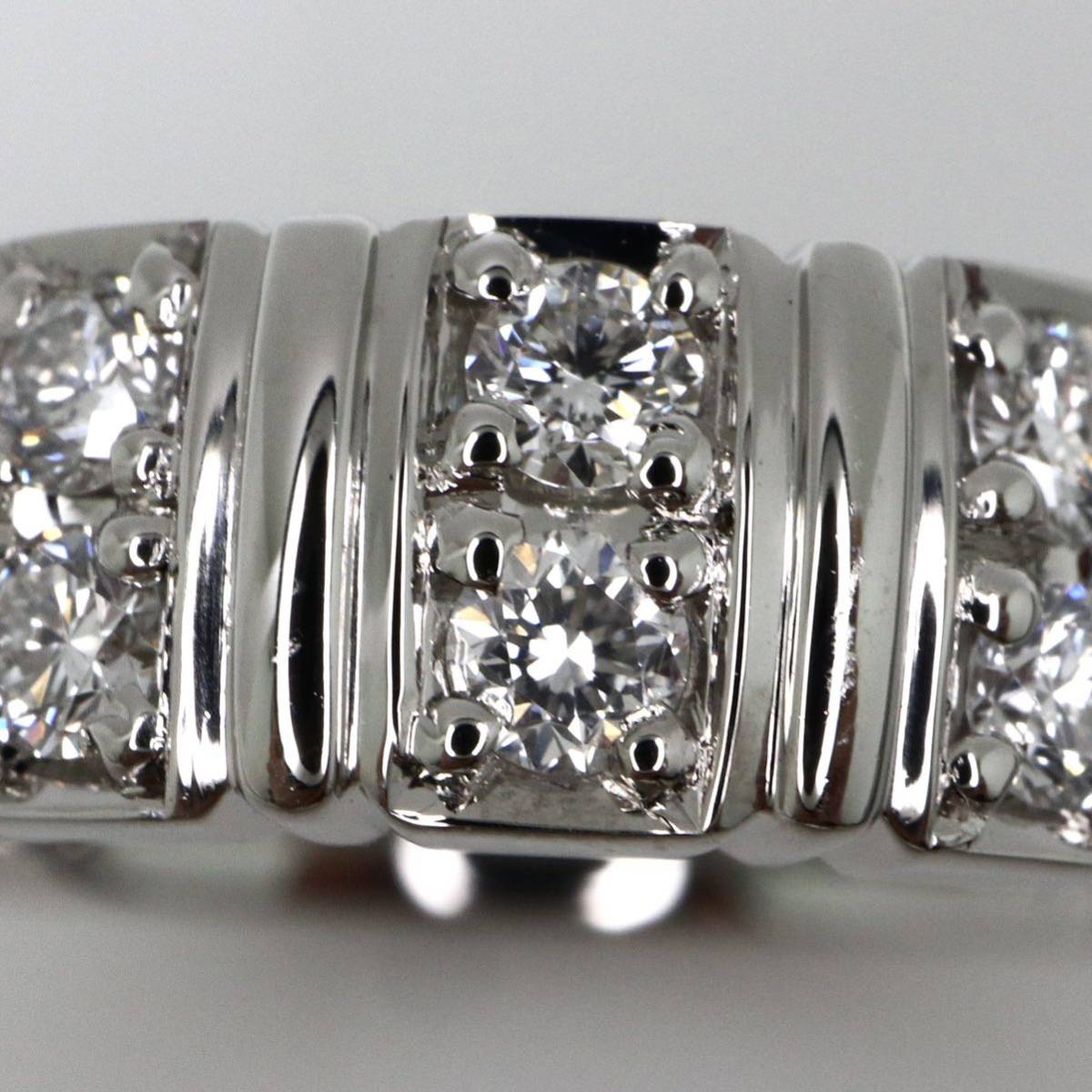 新品仕上げ済み!!Ambrose(アンブローズ)◆Pt900 天然ダイヤモンド リング◆M 7.4g 12号 0.30ct diamond ring 指輪 jewelry EC6_画像4