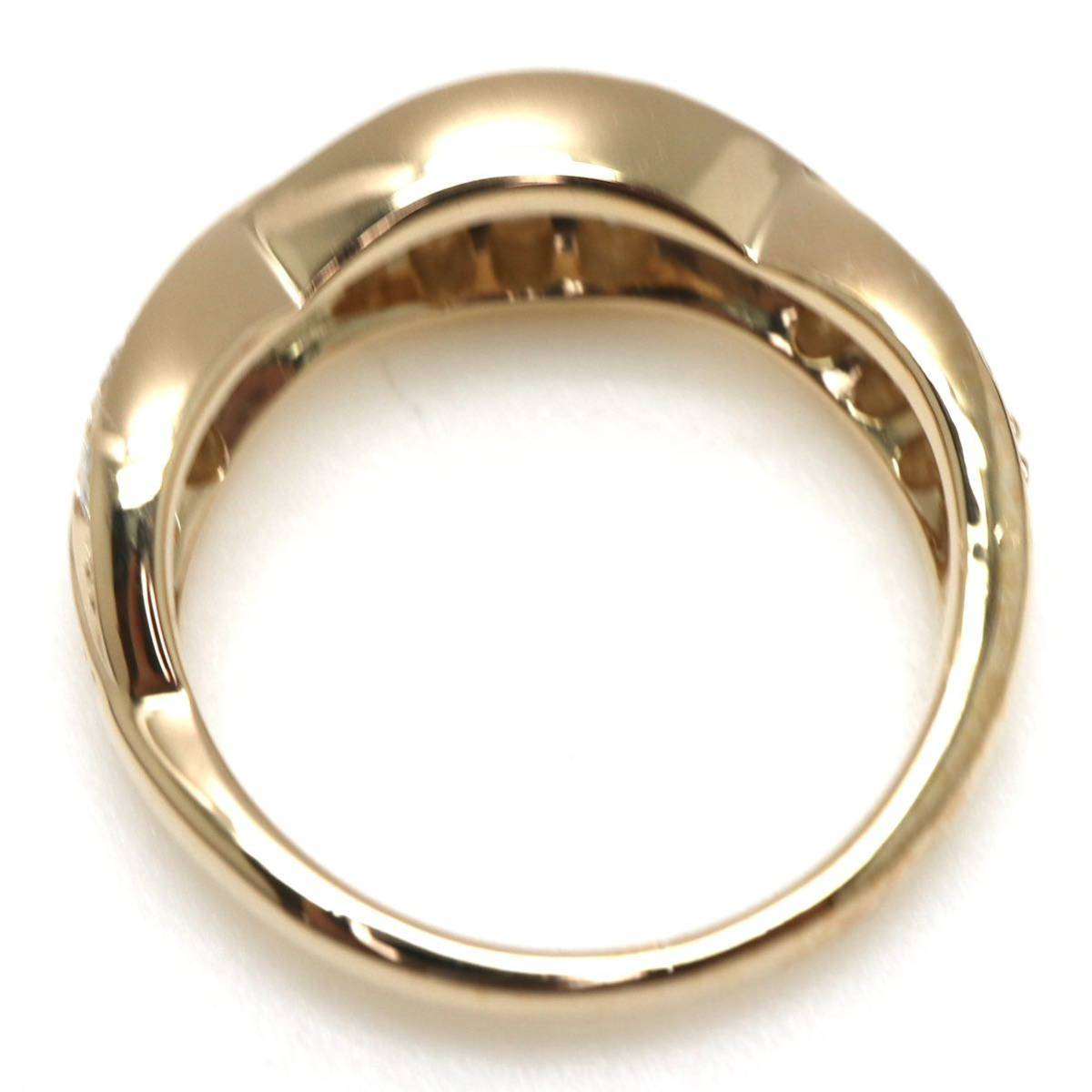 新品仕上げ済み!!◆K18 天然ダイヤモンドリング◆M 4.8g 8号 0.80ct diamond ring 指輪 jewelry pave EC9_画像6