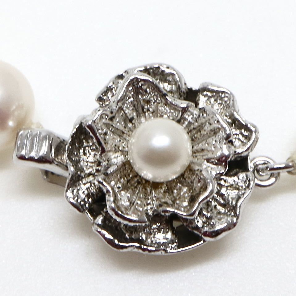 ◆アコヤ本真珠ロングネックレス◆M 57.3g 76.5cm 6.5-7.0mm珠 パール pearl necklace ジュエリー jewelry DC0_画像4