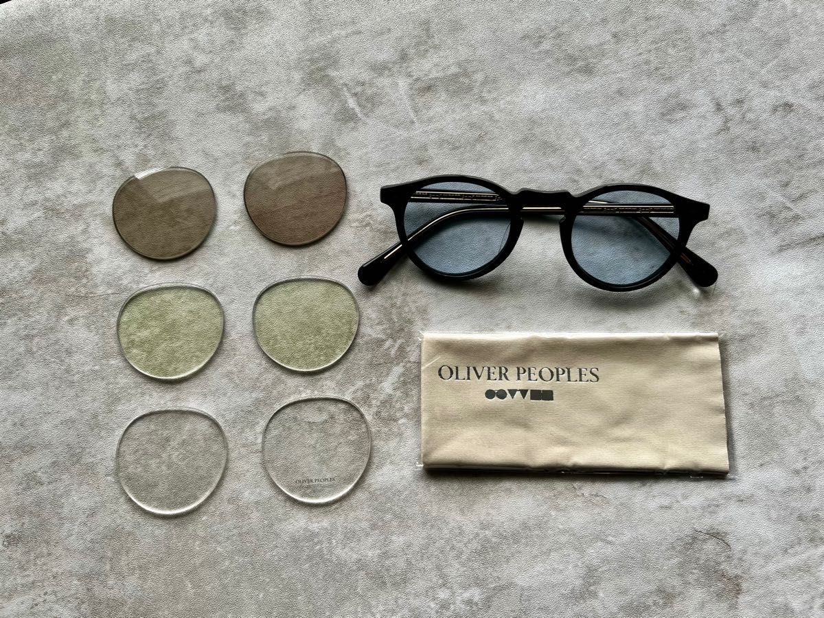 Oliver Peoples Gregory Peck 45 Black オリバーピープルズ 眼鏡 カラーレンズ サングラス