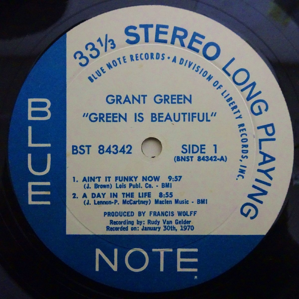10005972;【帯付/LIBERTY/VANGELDER刻印】Grant Green / Green Is Beautifulの画像3