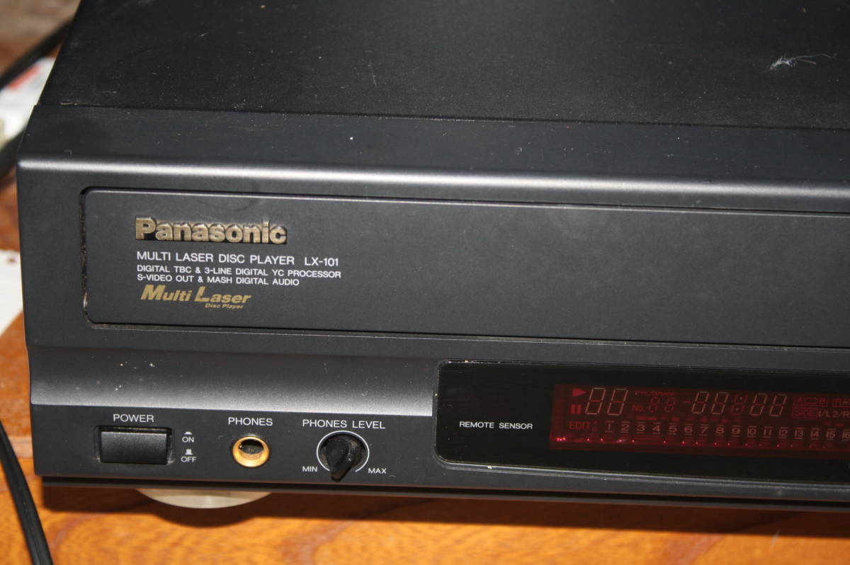 ジャンクPanasonic LX-101 マルチレーザーディスクプレーヤー松下電器産業 MULTI LASER DISC PLAYER LDソフトおまけ付きの画像6
