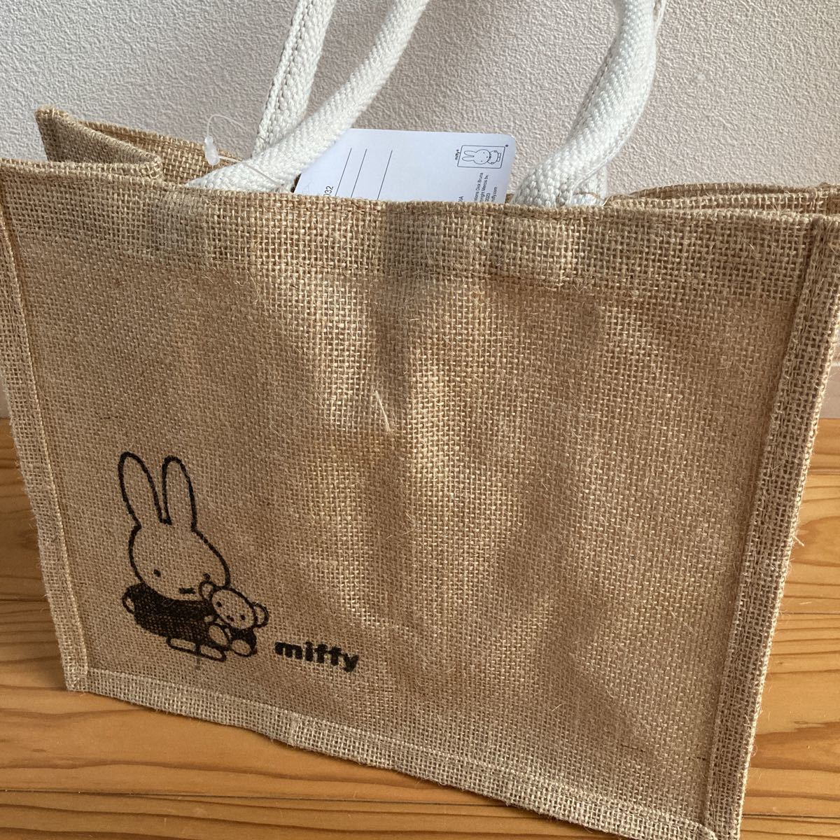 新品即決送料無料 miffy ミッフィー ジュートバッグ エコバッグバッグ