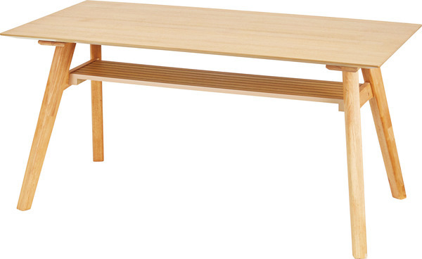 ダイニングテーブル 天然木化粧合板(アッシュ) 天然木(ラバーウッド) ウレタン塗装 ナチュラル ACE-911NA_画像1