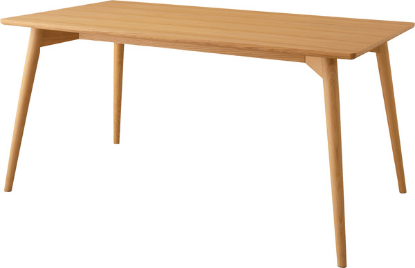 カラメリ ダイニングテーブル 天然木(アッシュ) 天然木化粧繊維板(アッシュ) ウレタン塗装 ナチュラル KRM-150NA