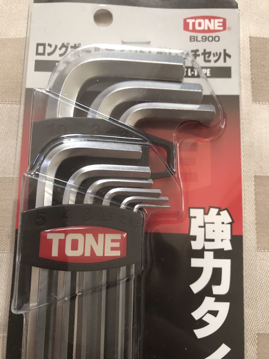 人気の春夏 TONE トネ L型ボールポイント ロング六角レンチセット 強力