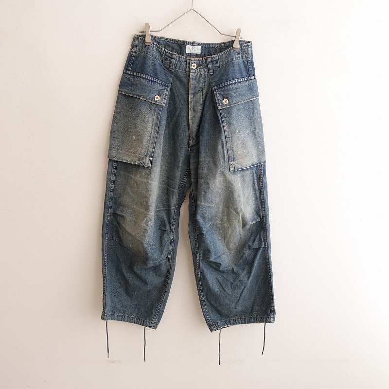 2023SS/定価5.8万】ヘリル HERILL *ネップデニム M44 Trousers*2