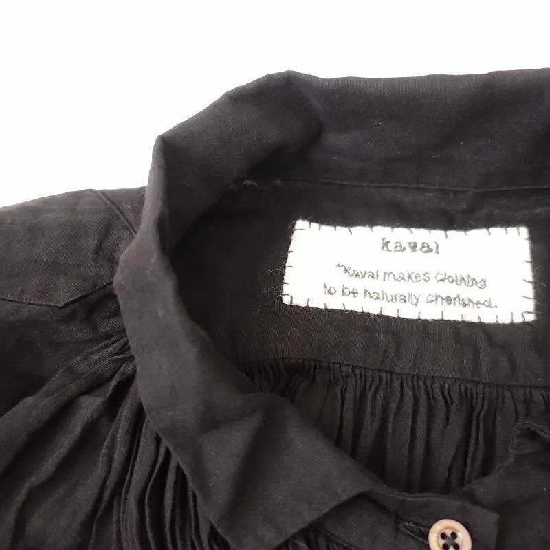 定価7万】カヴァル kaval *Open Gather one-piece cotton cashmere