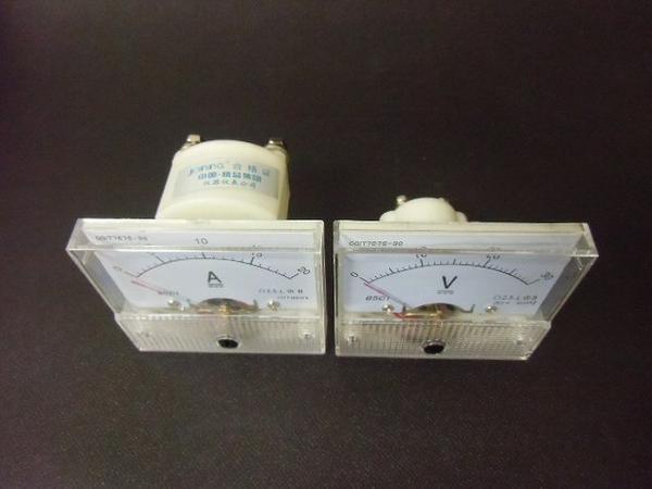  panel meter analogue meter set direct current voltmeter 30V direct current amperemeter 20A DC battery B