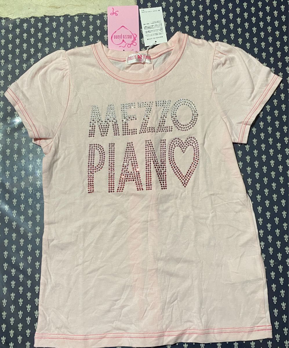 【新品タグ付き】メゾピアノ★mezzo piano★Tシャツ・カットソー ★140サイズ★女の子★ピンク