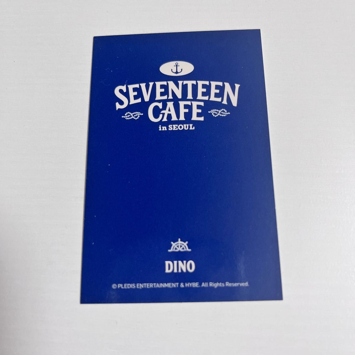 SEVENTEEN CAFE in SEOUL ディノ　セブチカフェ　軍服トレカ