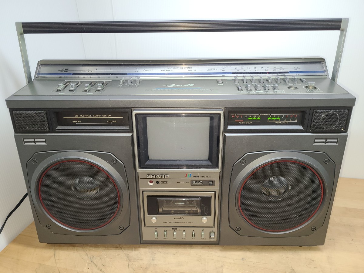 ☆SHARP CT-6001K ラジオ・カセット・カラーテレビジョン受信機 昭和