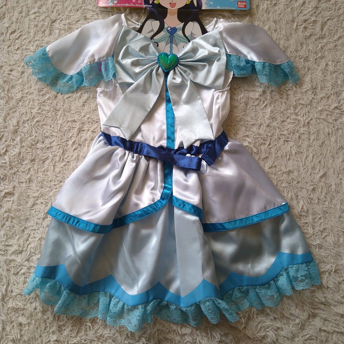 ふたりはプリキュア正規品 初代キュアホワイト なりきり コスチューム バンダイ ふたりはプリキュア キュアホワイト なりきりコスチューム120cm