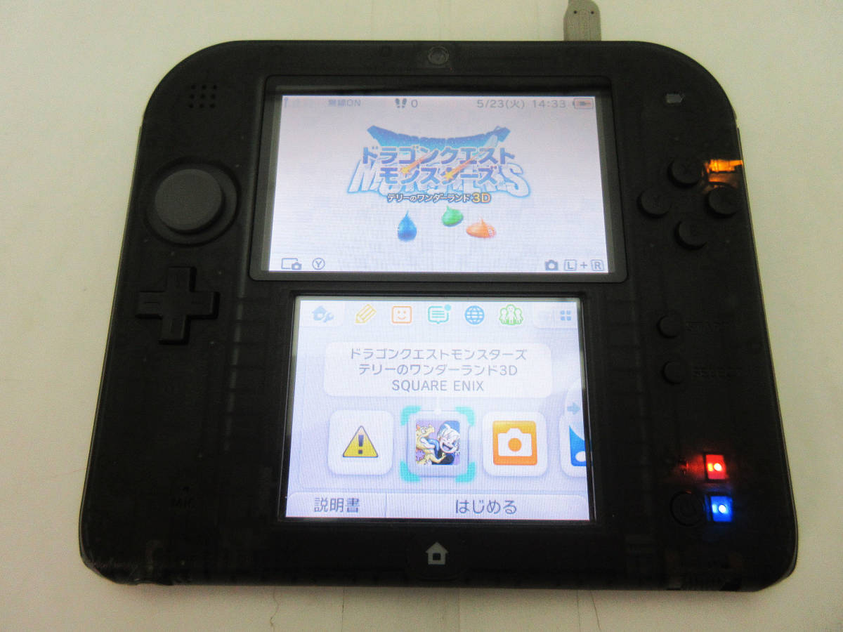 F5799○ニンテンドー2DS クリアブラック FTR-001○生産終了 希少