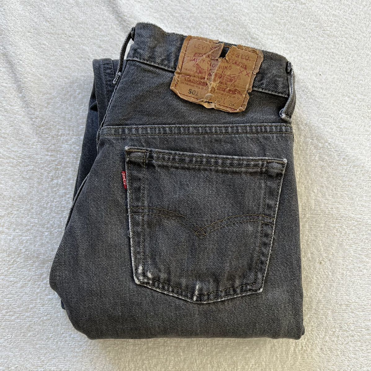 Levi's 501 USA製 W30 リーバイス ブラック デニム ジーンズ 90's