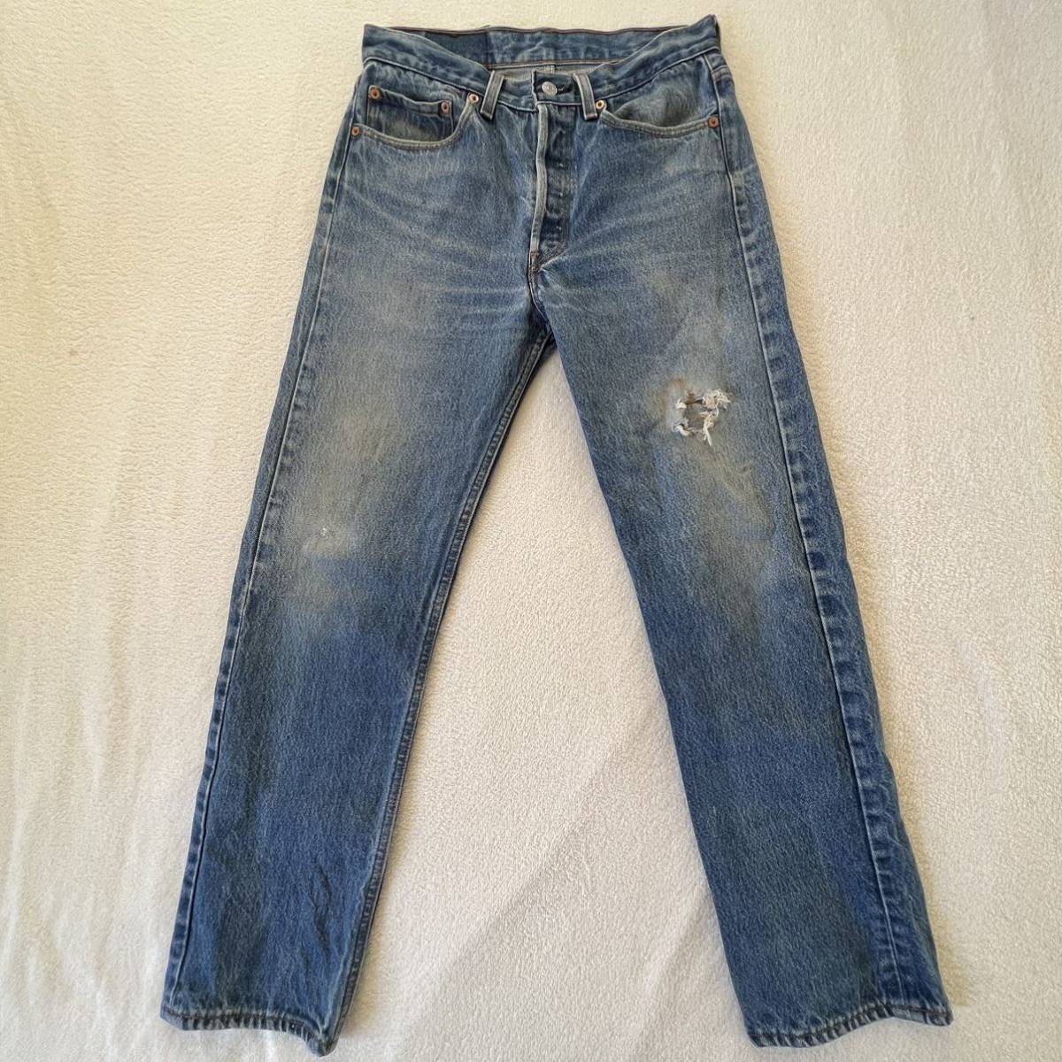 Levi's 501 xx USA製 W32 リーバイス ダメージ デニム ジーンズ 90年代