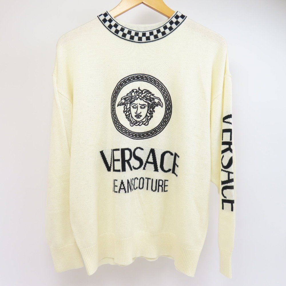 77868Gianni Versace ジャンニ・ヴェルサーチ極美品長袖メデューサロゴ