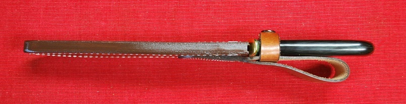 No.4牛革ブラウン大型HUNTING KNIVES用ケース・全長；33.5cm：Blade:21cm.位まで・_画像7