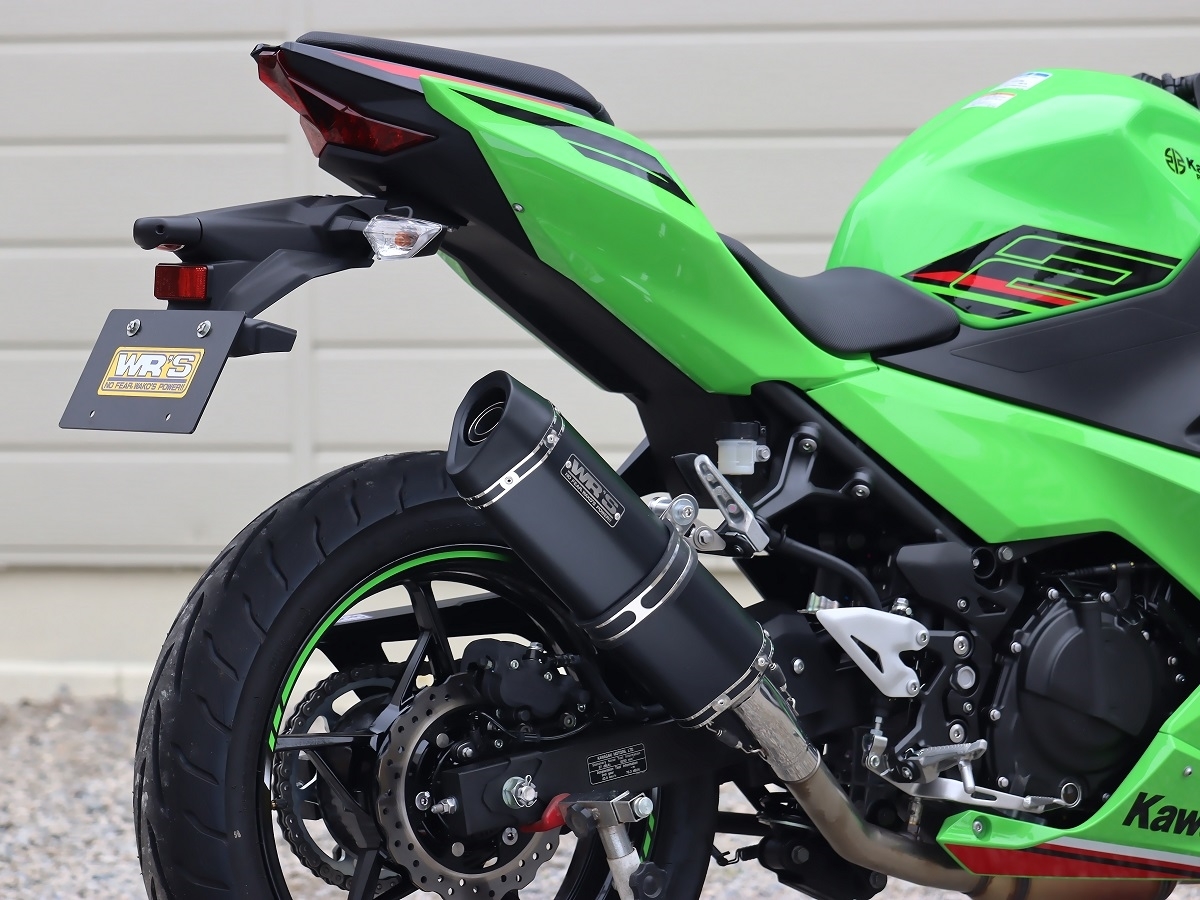 新品 WR’S Ninja400 (2BL-EX400G/8BL-EX400L) スリップオン SS-OVAL焼き色タイプ(チタンシェル) SB4430JM ニンジャ マフラー_画像6