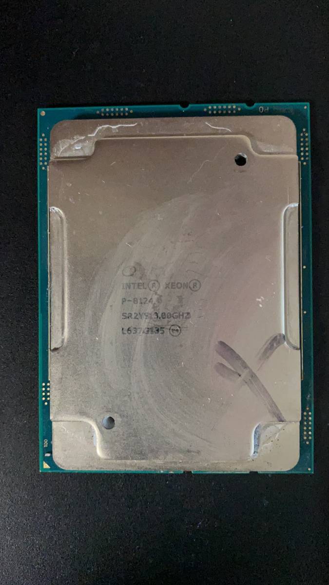 人気満点 Intel　XEON 訳アり 社内管理番号B4 BIOS起動確認 中古分解品 P-8124　LGA3647 Xeon