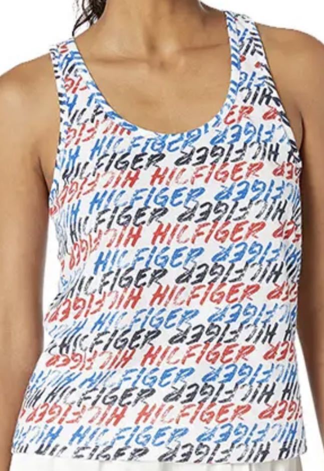 Tommy Hilfiger トミーヒルフィガー Women's レディース Tank topタンクトップ 柄 Lの画像1