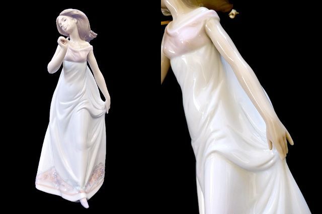 2024年のクリスマスの特別な衣装 3Q売切!税無し☆リヤドロ☆LLADRO☆春の光の中で☆7636☆女性 リヤドロ
