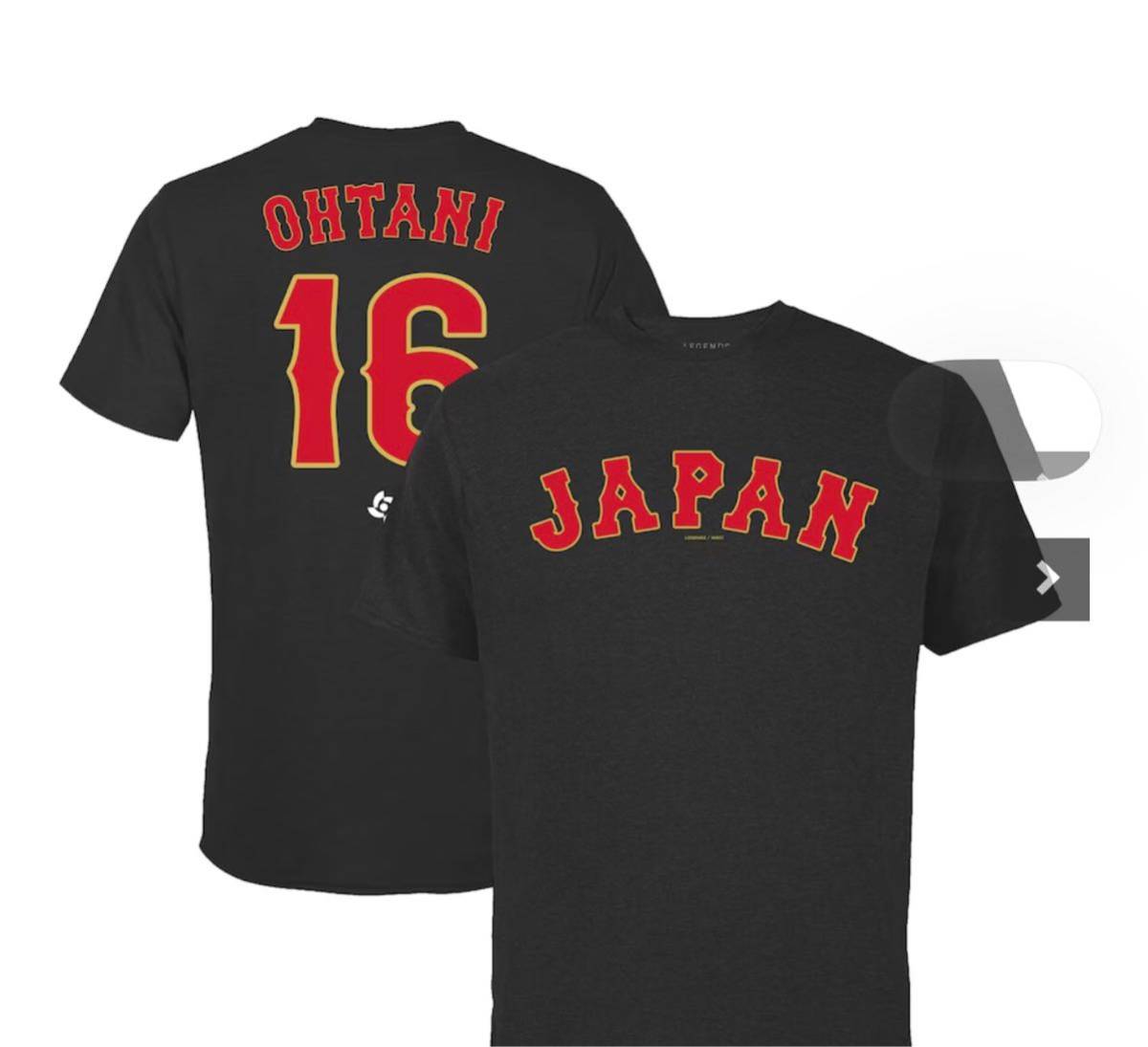 ブランド雑貨総合 侍ジャパン WBC 大谷 黒 Lサイズ Tシャツ 翔平モデル