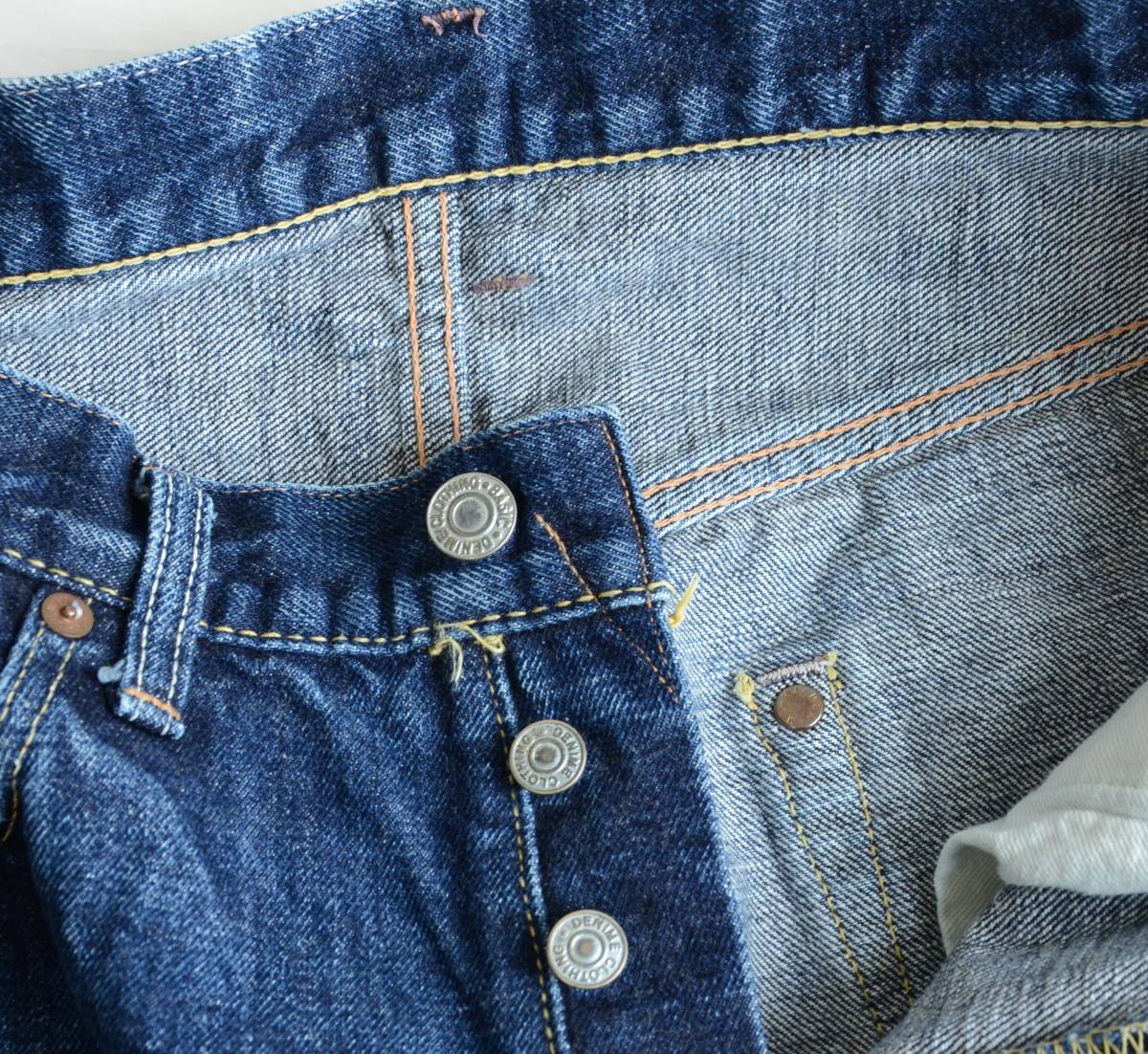  старый Denime DENIME Denim брюки XX модель кожаный салон chiW33 чёрный знак 