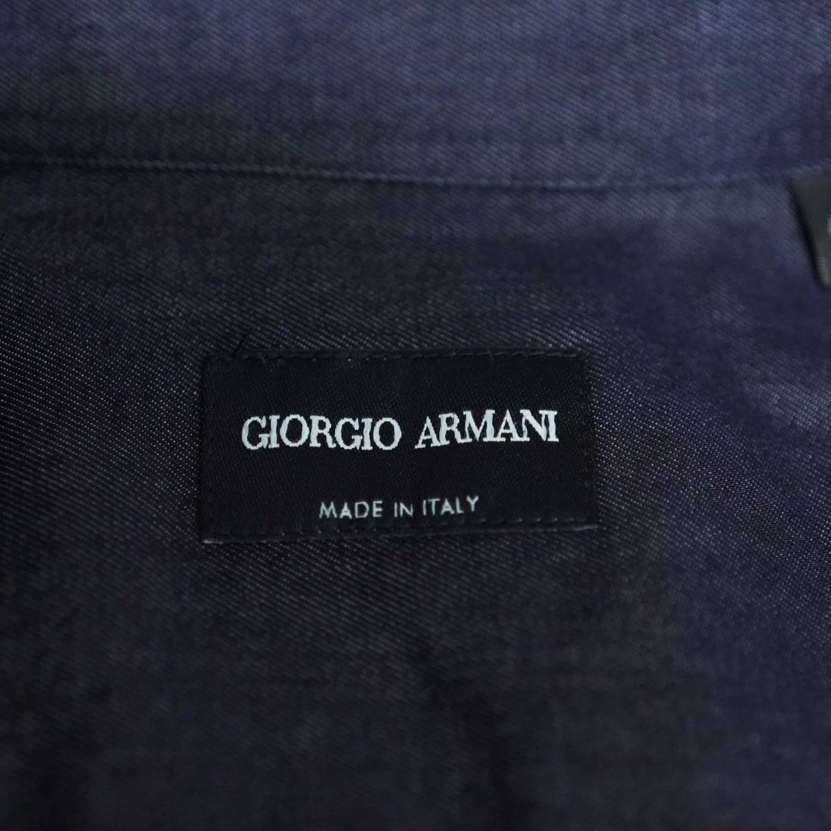 素晴らしい究極の艶やかなデニムシャツ GIORGIO ARMANI ジョルジオ