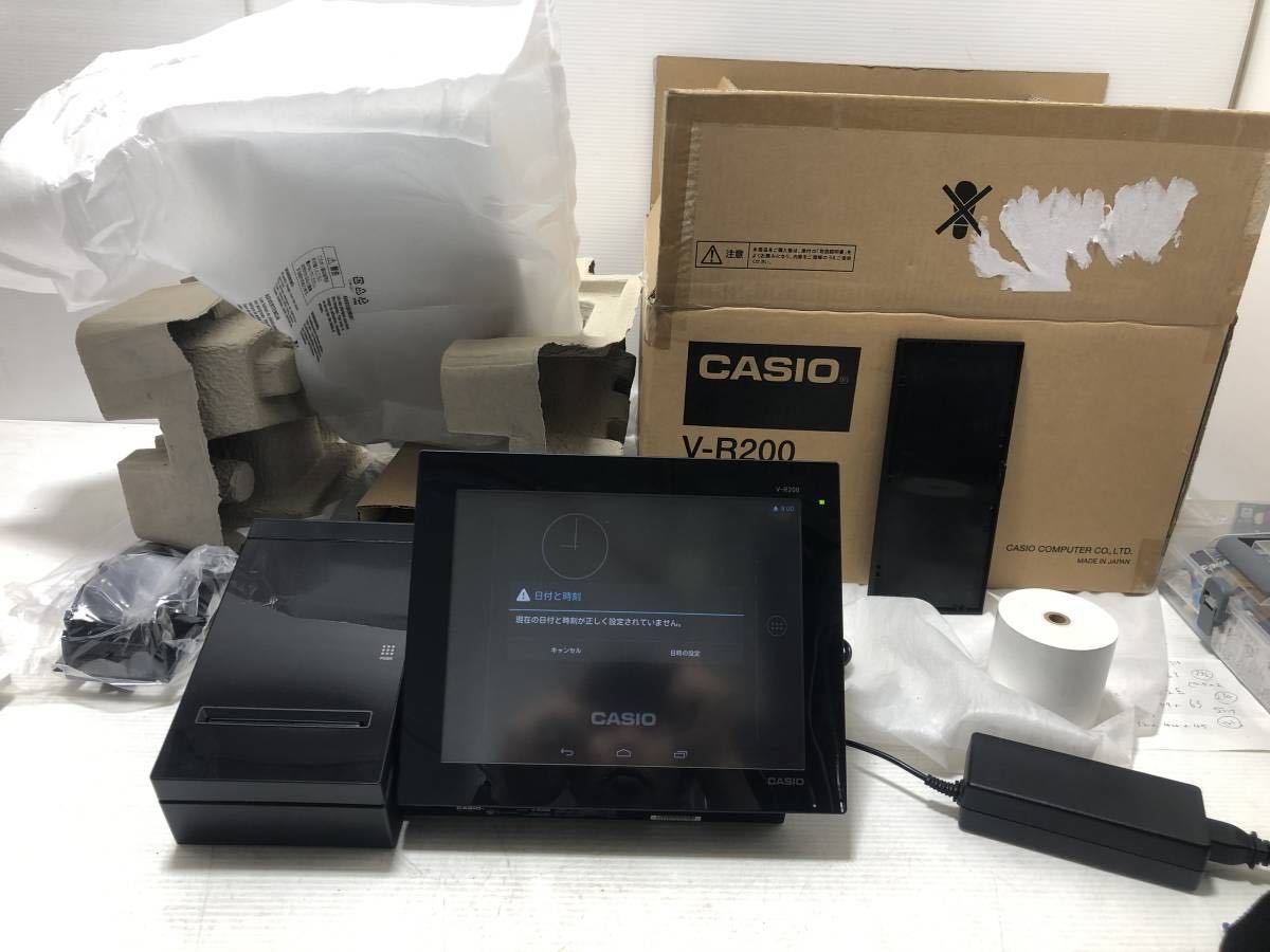 1202☆CASIO カシオ V-R200 電子レジスター タッチパネルレジ【写真