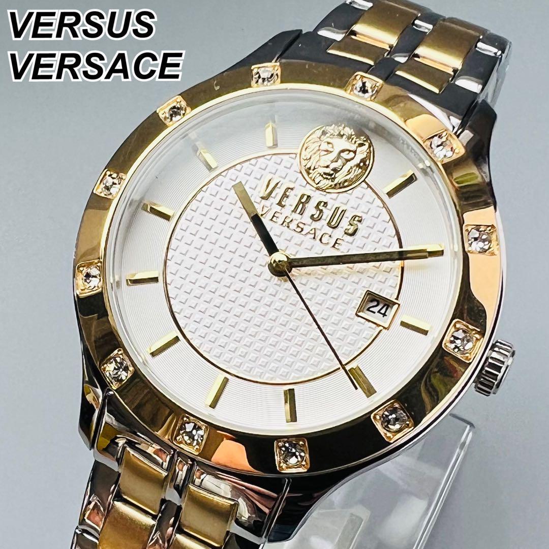 ヴェルサス ヴェルサーチ 腕時計 新品 レディース ゴールド ホワイト