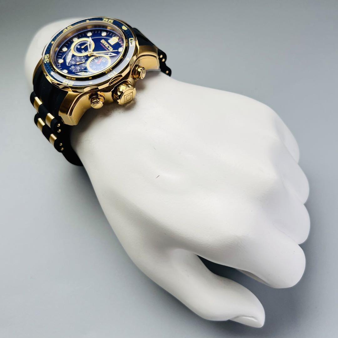 幸せなふたりに贈る結婚祝い 腕時計 インビクタ ブルー 新品 ケース付属 ボルト メンズ ブラック 52mm 