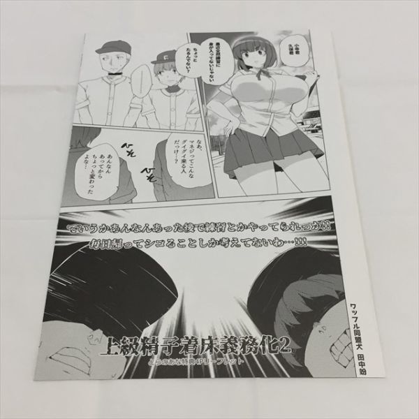 B10589 ◆上級精子着床義務化２　とらのあな特典　４Pリーフレット 送料180円 ★5点以上同梱で送料無料★_画像1