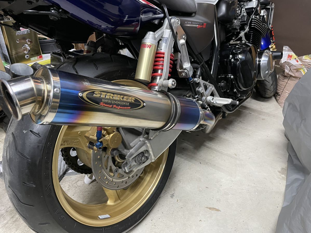 ストライカー フルエキチタンマフラー CB400SF nc39(マフラー本体
